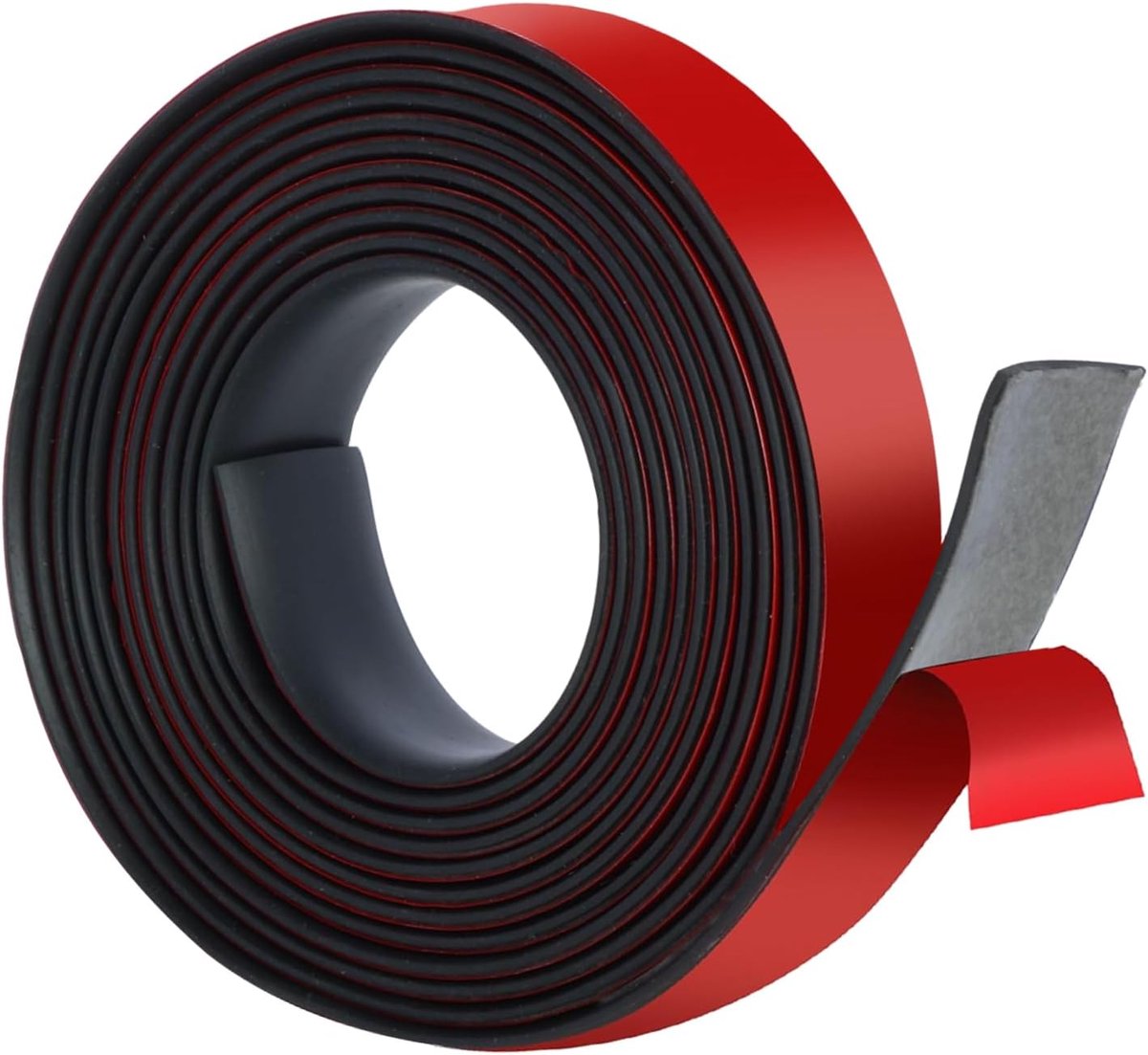 Rubberen strips, zelfklevend neopreen, rubberen plaat, 25 mm (B) x 3 mm (D) x 3 m (l) massief rubberen profiel voor doe-het-zelf afdichtingen, afdekking, vloerbescherming, isolatie, anti-vibratie