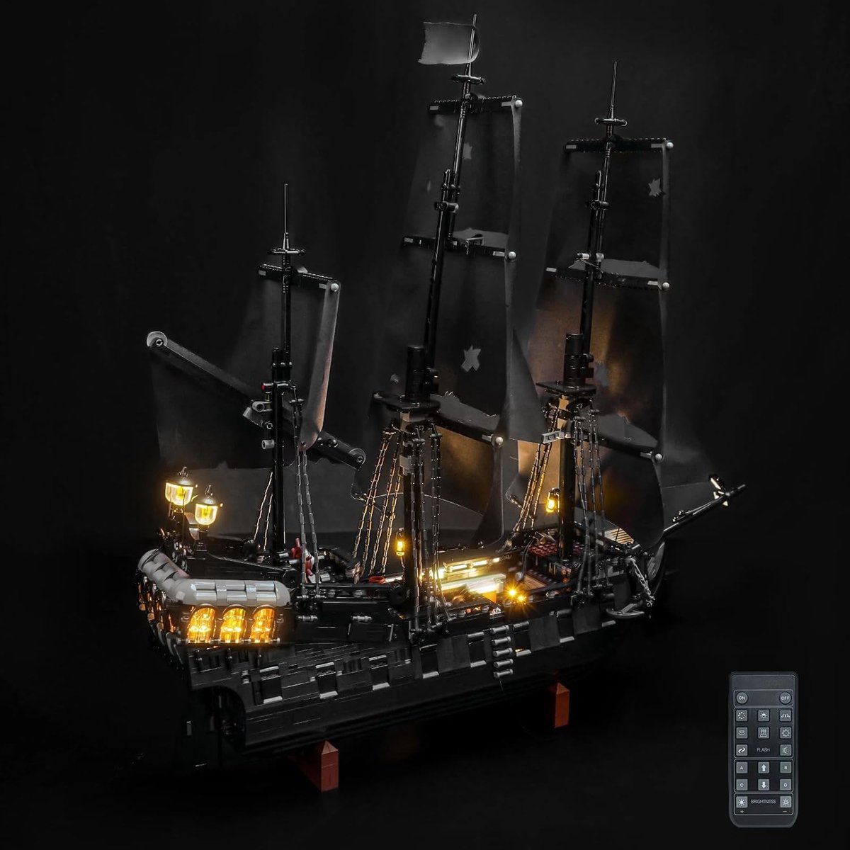 Lichtset, compatibel met Lego 10365 Captain Jack Sparrow's Pirate Ship (geen model), led-verlichtingsset compatibel met Lego Captain Jack Sparrow's Pirate Ship, creatief speelgoed