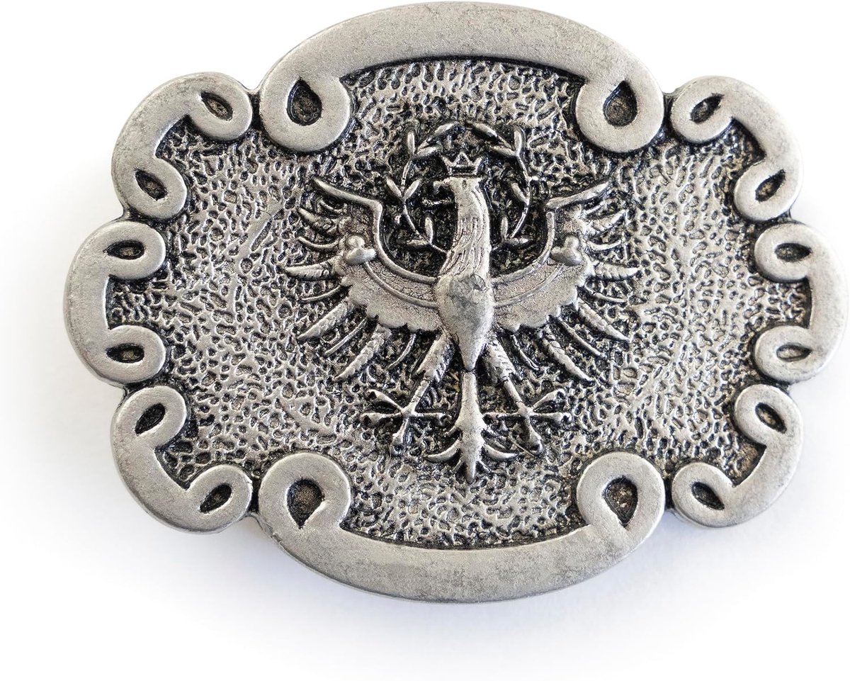 Trachten Couture Riemgesp hert & wapen, wisselsluiting voor 40 mm riem - leren broek klederdrachtgesp Beieren voor klederdrachtriem