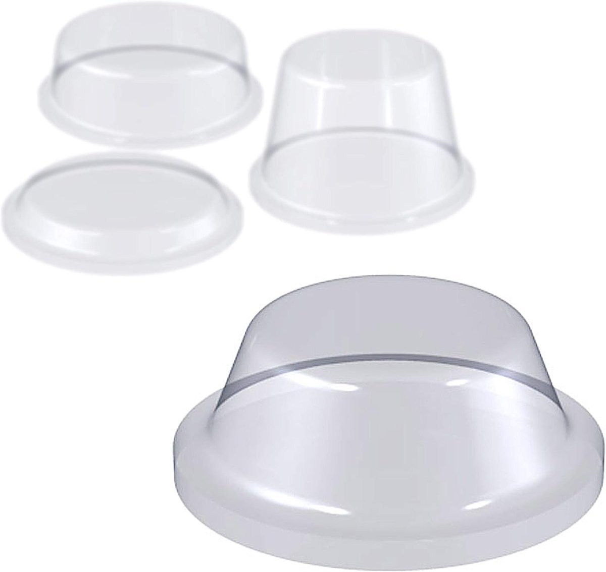 Zelfklevend | cilindrisch Ø 8 x H 3 mm, transp., 144 St.