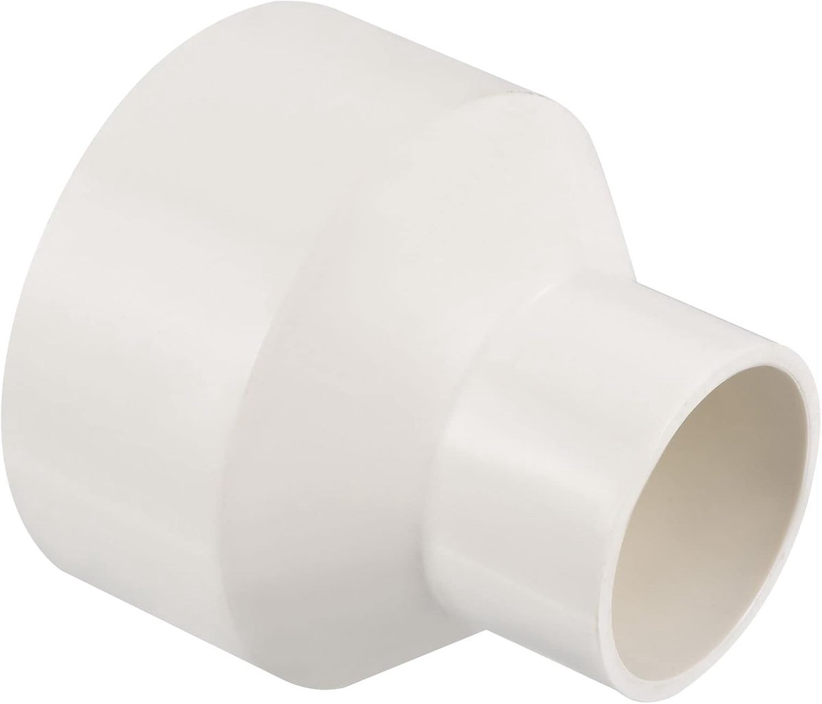 PVC Reducer Pijpfitting 90x50mm, Rechte Koppeling Adapter Connector, Wit