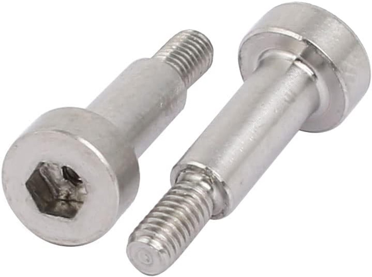 sourcing map 10 stuks. 304 roestvrij stalen schouder bouten 4 mm schouder Dmr. 10 mm lengte M3 schroefdraad