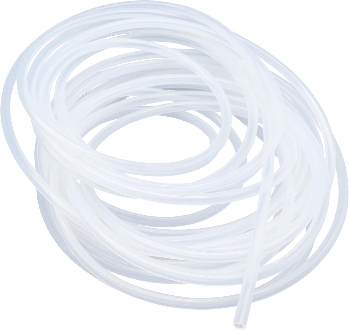 Slang, 8 mm x 10 mm (binnendiameter x buitendiameter), 8 meter lang, geschikt voor contact met levensmiddelen, flexibel, transparant, water- en luchtslangen, voor pompoverdracht
