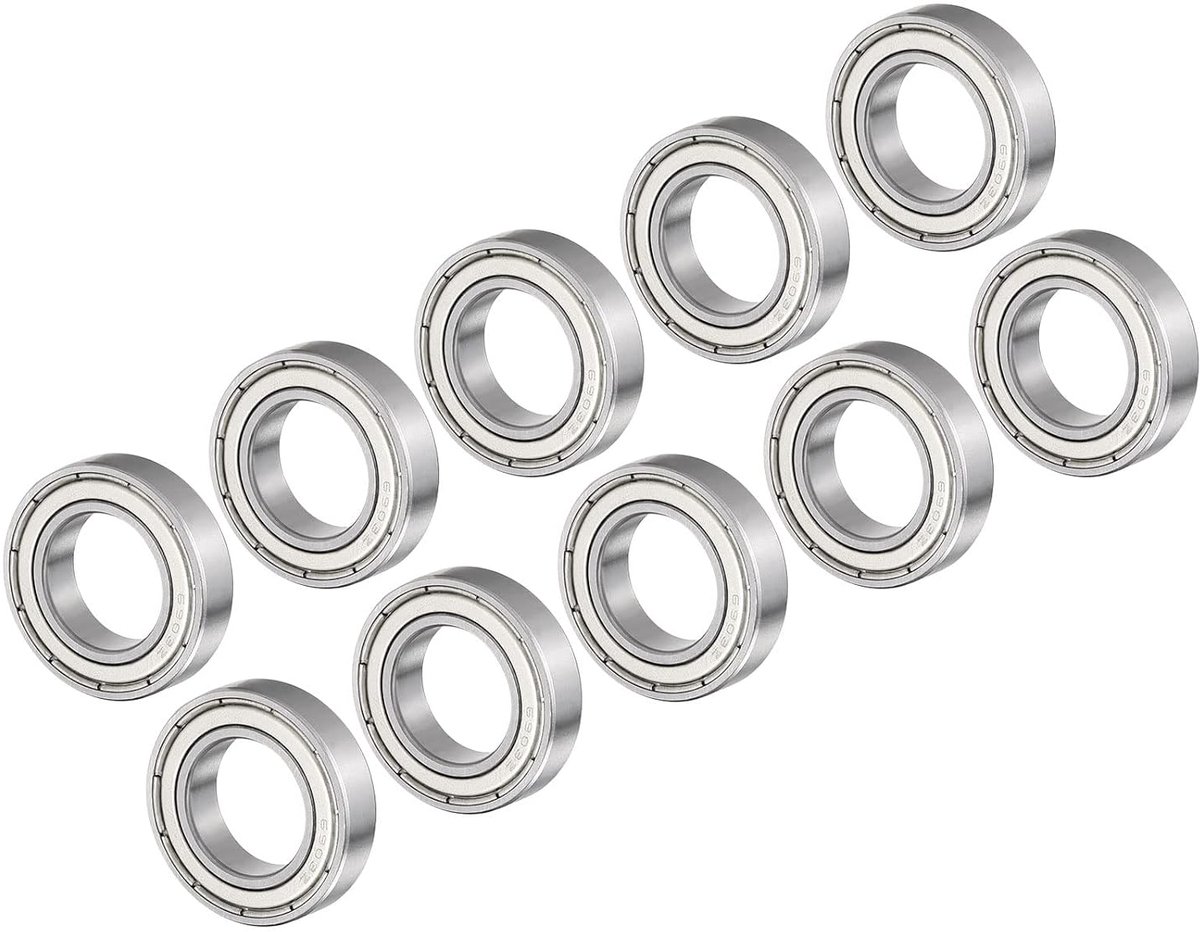 groef kogellagers 6903Z model 17 mm x 30 mm x 7 mm koolstofstaal enkele plaat lager - (toepassingen: voor motor skateboards wielen wielen) 10 stuks
