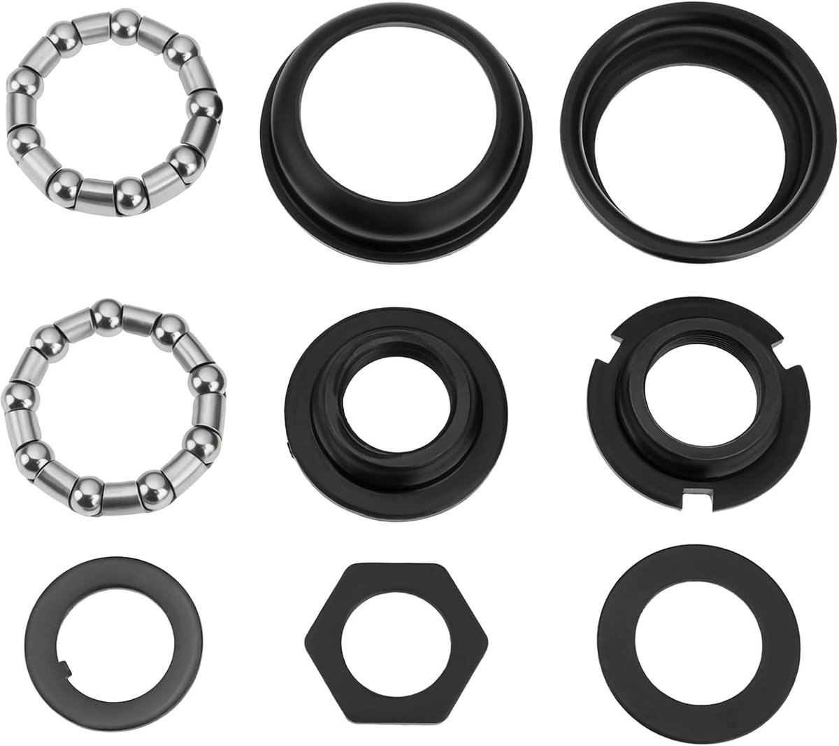 Idea 1 set Fiets Trapas Cup Set Carnk 5/16x9 24TPI BMX Cruiser Bike Set Compatibel met BMX Compatibel met Cruiser Bike Bike Zwart