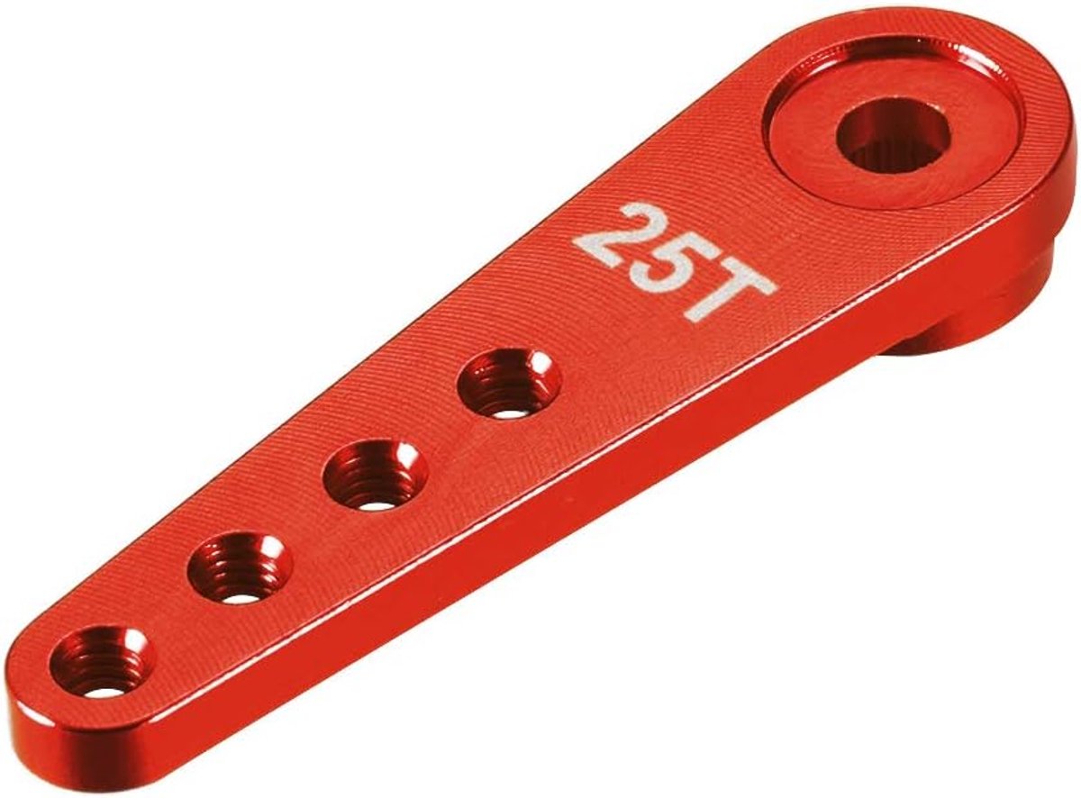 sourcing map RC producten aluminium 25T Servo Horn voor Futaba Savox RC model auto boot rood