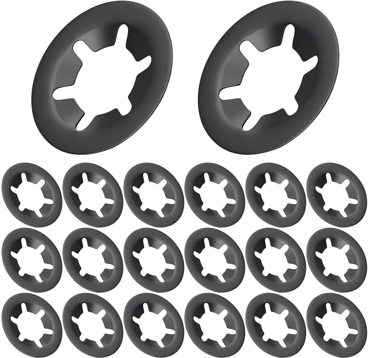 Borgringen, 4 mm Binnendiameter, 12 mm Buitendiameter, Sluitring Klemschijf, Lock Sluitringen