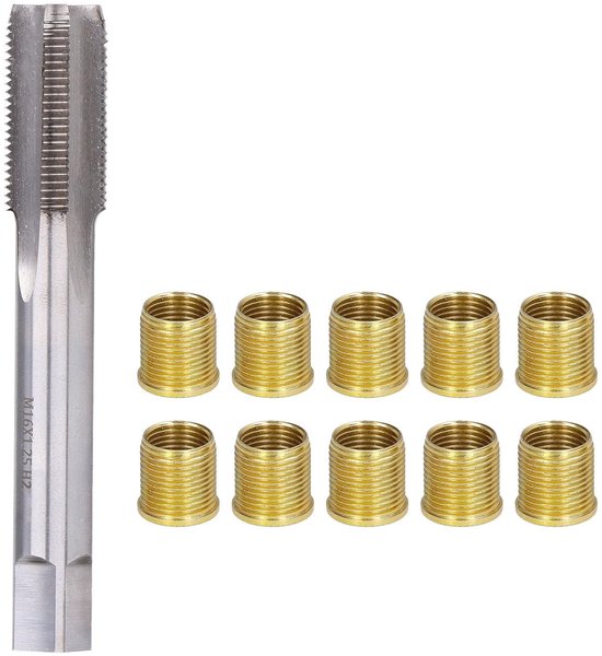 Draad Reparatie Tools M14 X 1.25 Bout en M16 X 1.25 Tap Benzinemotor Bougie Schroefdraad Gat Reparatie Kit — afbeelding 5