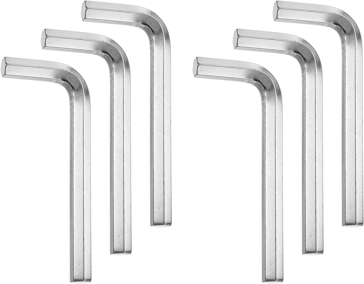 Inbussleutels 3/8 inch staal 45# L-vormig SAE-sleutel reparatiegereedschap voor thuis doe-het-zelf reparatie fiets motorfiets zilver