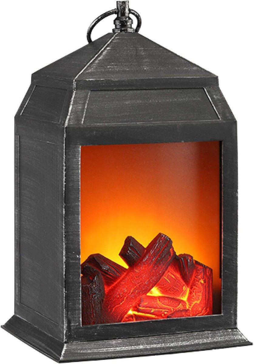 - haard - mini - lantaarn - 16 x 14 x 27 cm
