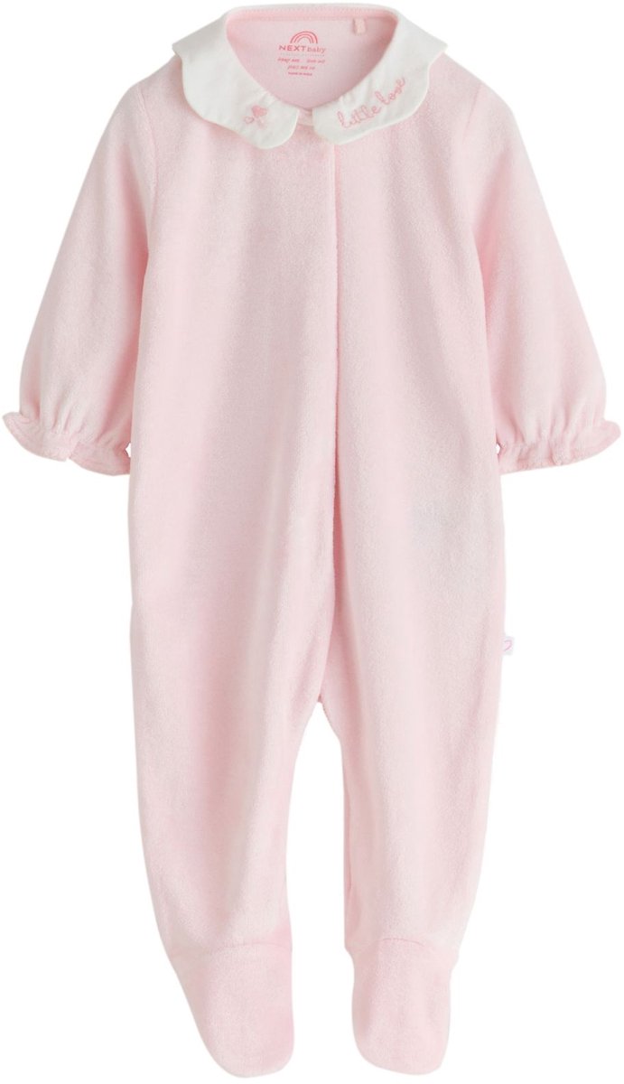 Next - Meisjes - Velours babypyjama - Roze