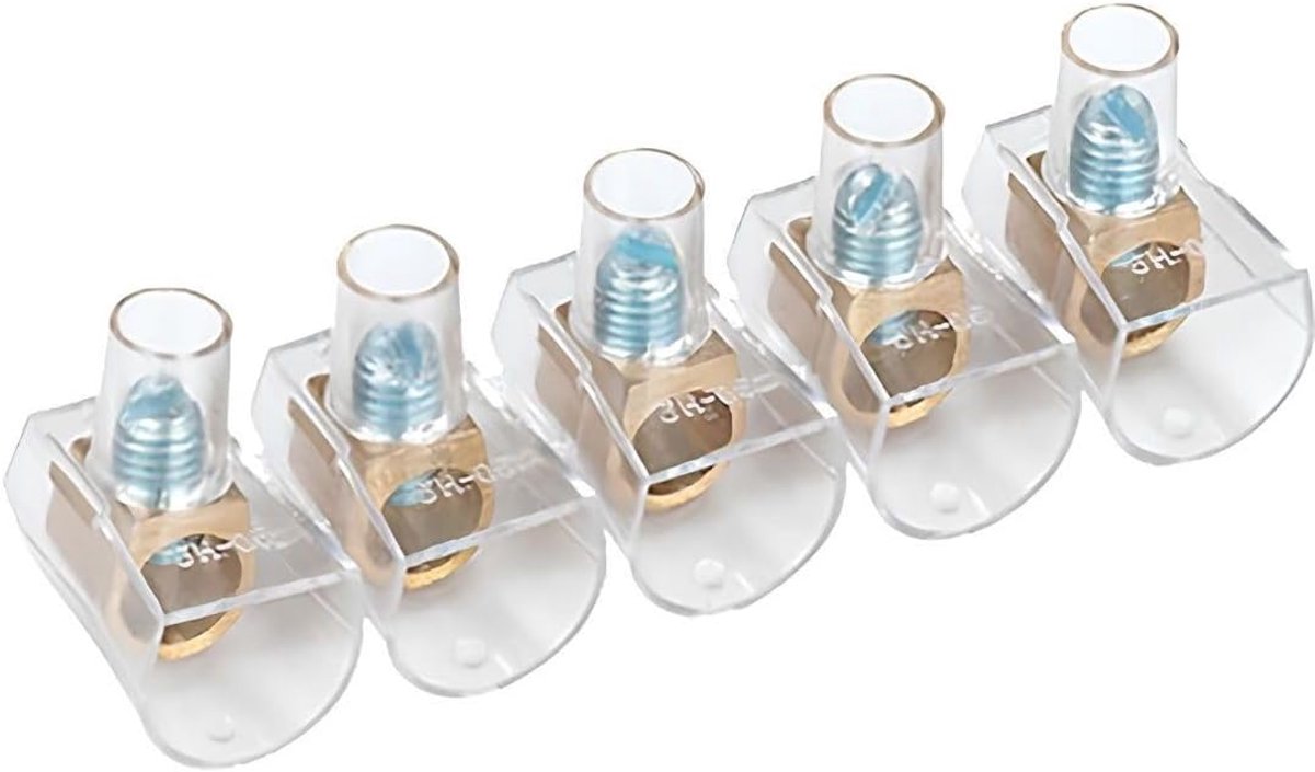 stuurklemmen voor elektrische kabels, 1 strip met 5 stuks, verkrijgbaar in verschillende maten, ideaal voor doe-het-zelvers (10 mm)