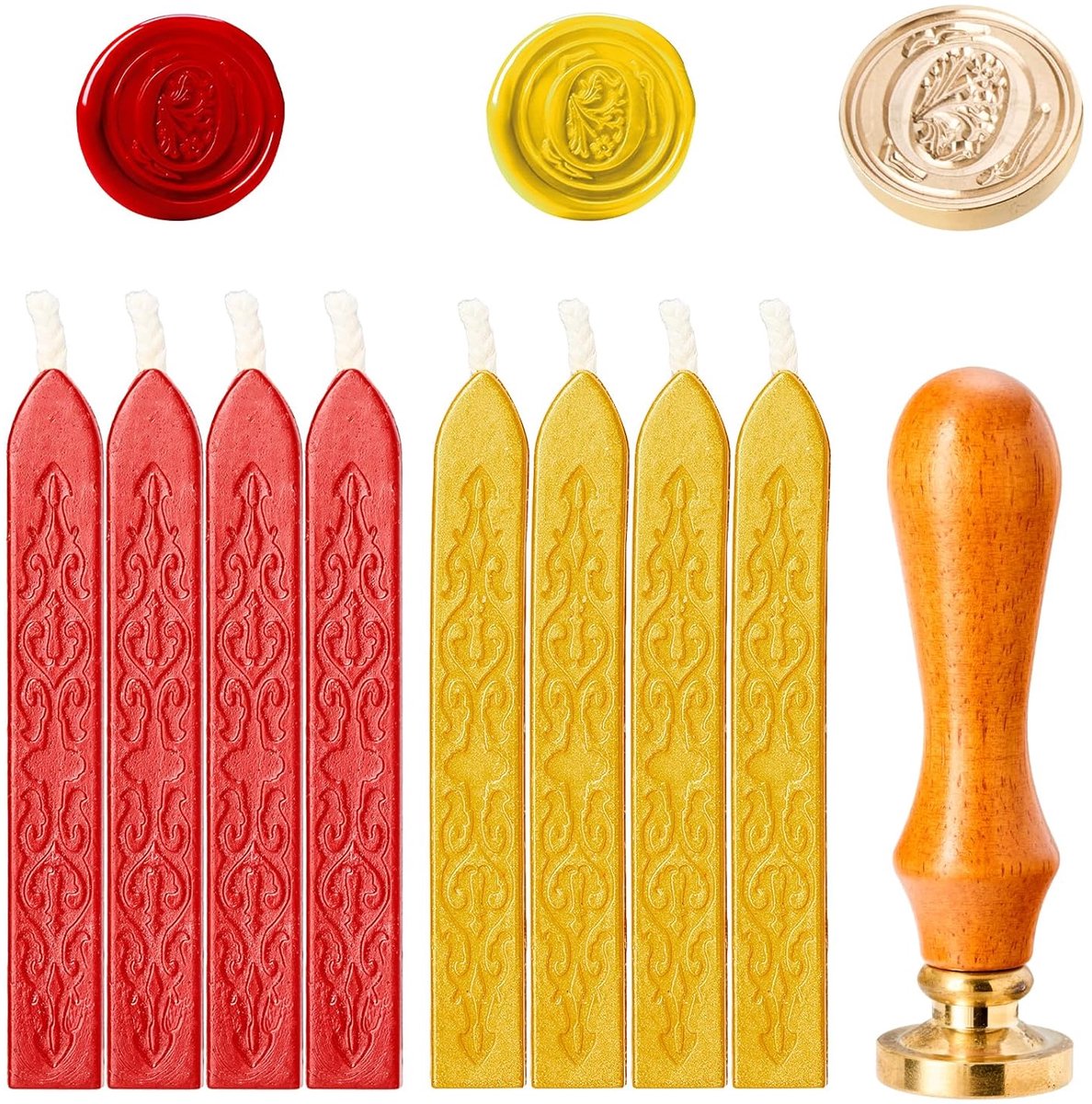 Seal Stempel Kit - Zegellak Set Met Kralen En Stempels Voor Zegels