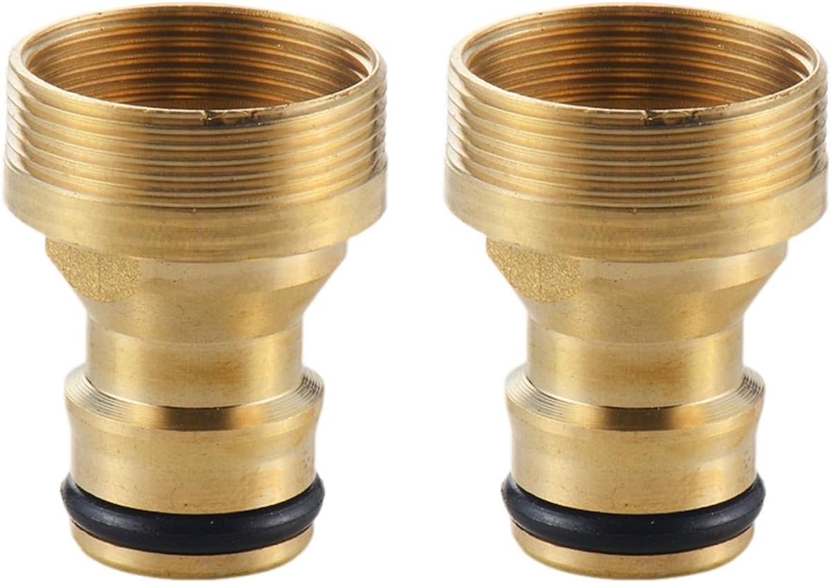 2 Stuks Goudwaterbuisadapter, Slangadapter, Tik Op Snelle Plug, Slangaansluiting.