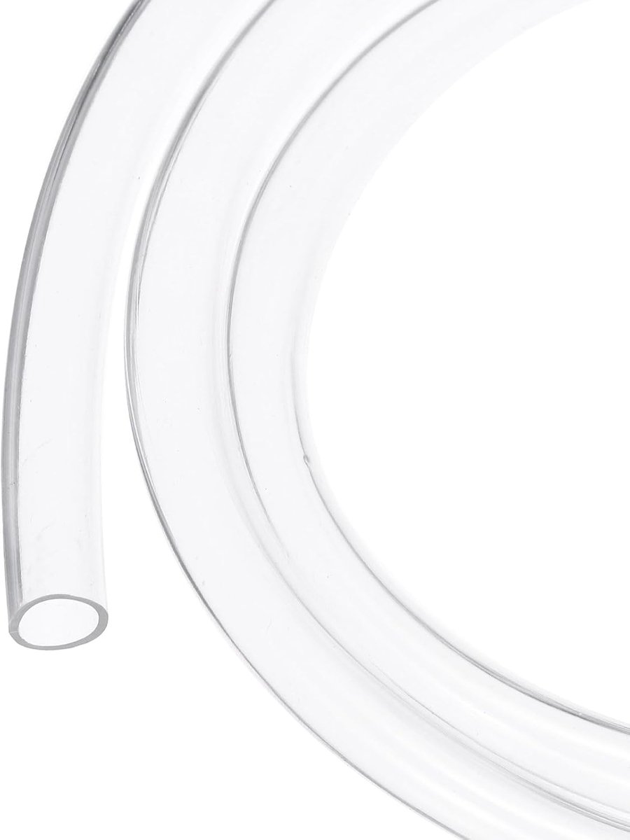Transparante pvc-slang 1/4 inch ID 5/16 inch OD kunststof slang PVC flexibele waterslang 50 ft voor industriële leidingen, aquaria, 6,4 mm x 8 mm