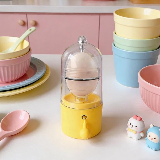Eier Shaker Mixer - Eigeel Spinner - Keuken Mixen - Handmatig Aangedreven - 7.5x7.5x16.5cm - Meerkleurig — afbeelding 2