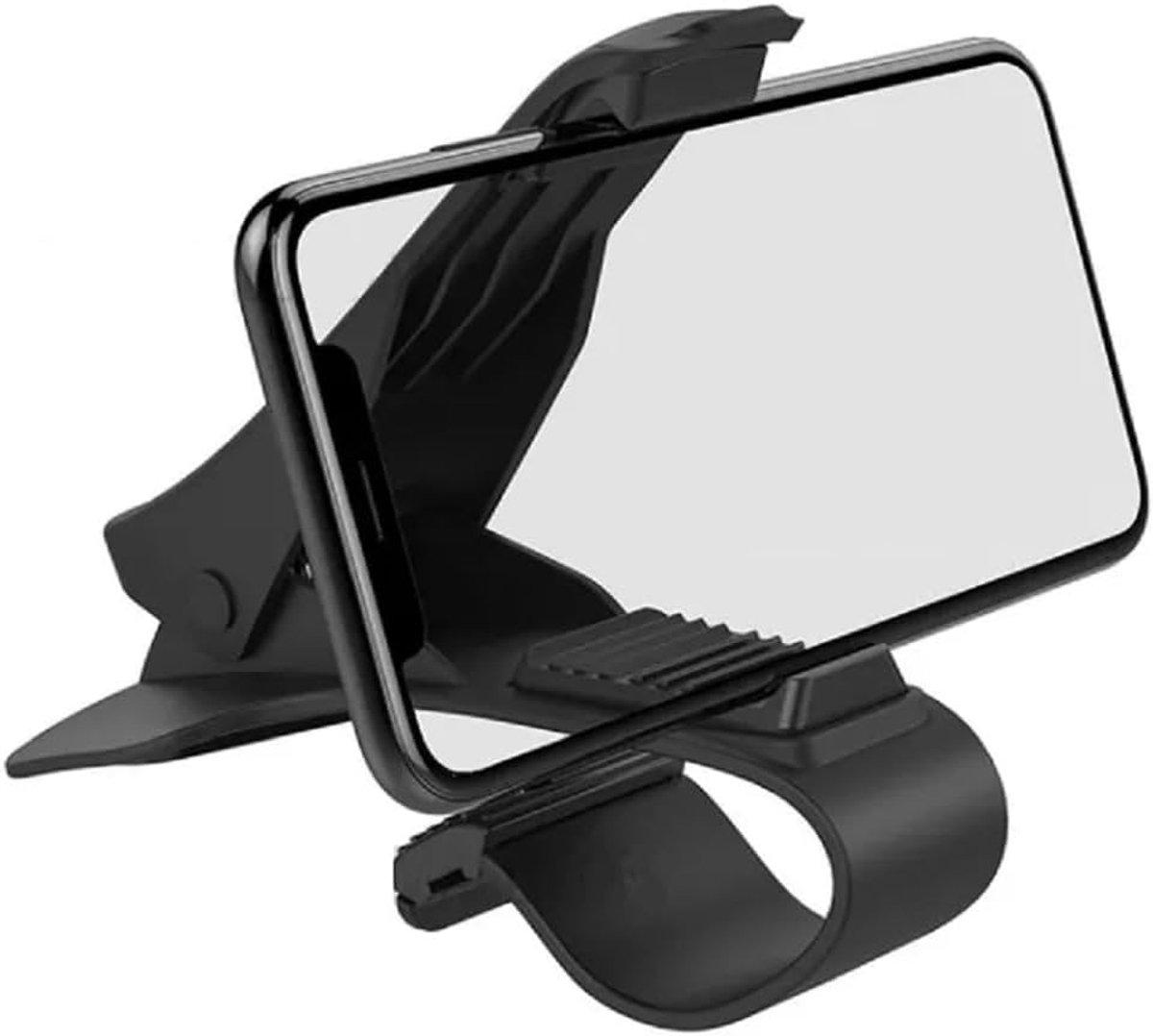 Navigatie Dashboard Mobiele Telefoonhouder Clip voor Wiko Y62 Plus (2021) - Zwart