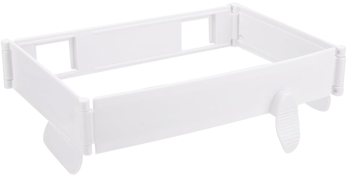 Afvalzakhouder, Opvouwbare Keukenafvalzakhouder met Kleefbevestiging voor Keukenkastjes Tafelzijden Muur Onder de Gootsteen (Wit)