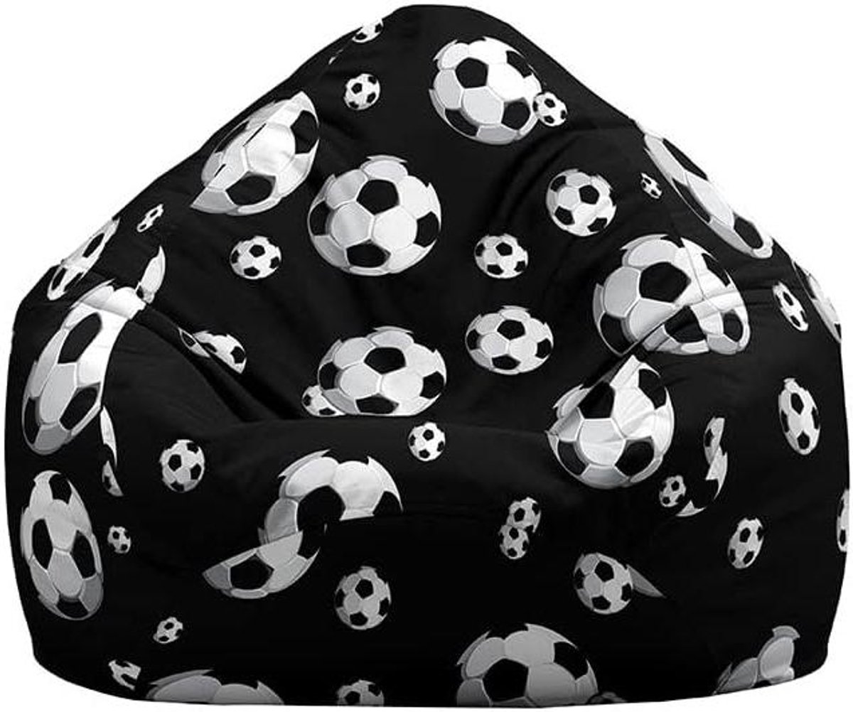 Zitzak Hoezen - Stoel Bankhoes - Speelgoed Opslag - Wasbare Kwaliteit - 80x90cm - Voetbal 6