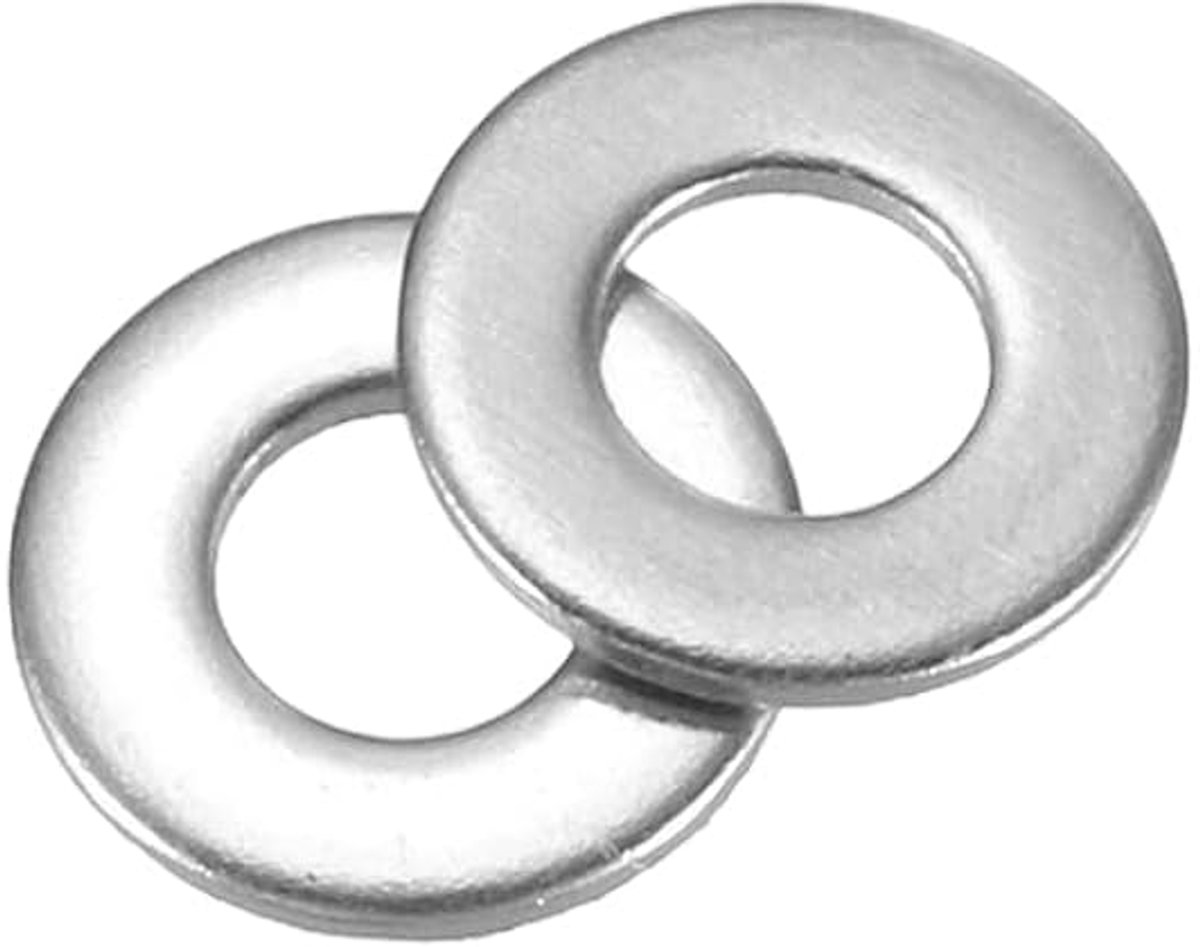 128 stuks sluitring M3 x 7 x 0,5 mm, 316 roestvrij stalen sluitringen set, isolatie platte afdichting voor schroeven, moeren, schroefdraadstang, machinebevestiging, sanitair