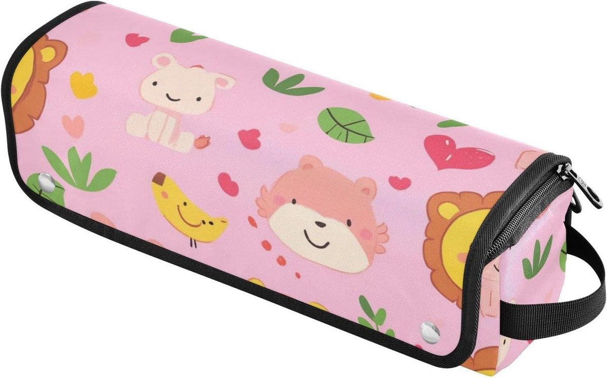 Haargereedschap Tas - Reis Organizer - Styling Beschermen - Hittebestendige Mat - 37 cm Lengte - Perzik