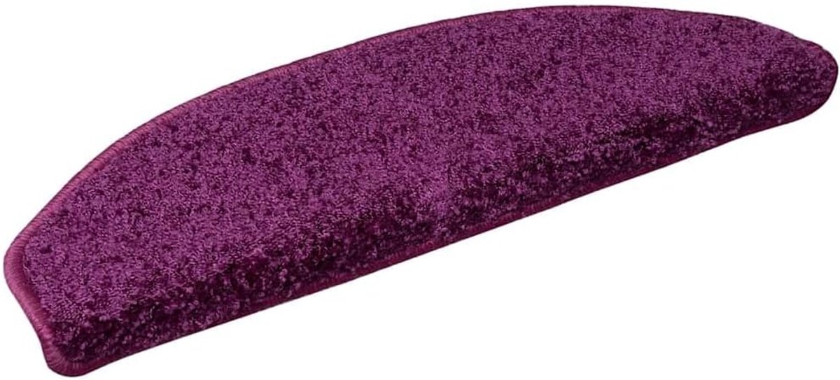 Trapmatten 30 Stuks 65x21x4 cm Violet Halfrond | 100% Getuft PP, Anti-slip, Geluiddempend, Wasbaar, Vouwbaar, Tweezijdig Klevend Plakband