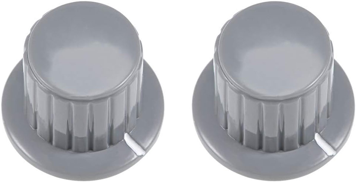 Sourcing map 5 stuks kunststof draaiknop potten grijs 6 mm invoegen schacht 16 x 16,5 mm 2pcs-M