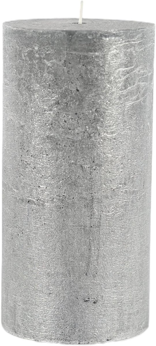 Pilarenkaars zwart 10cm D - 20cm H - luxe uitstraling - sfeervolle verlichting - SnelShoppen