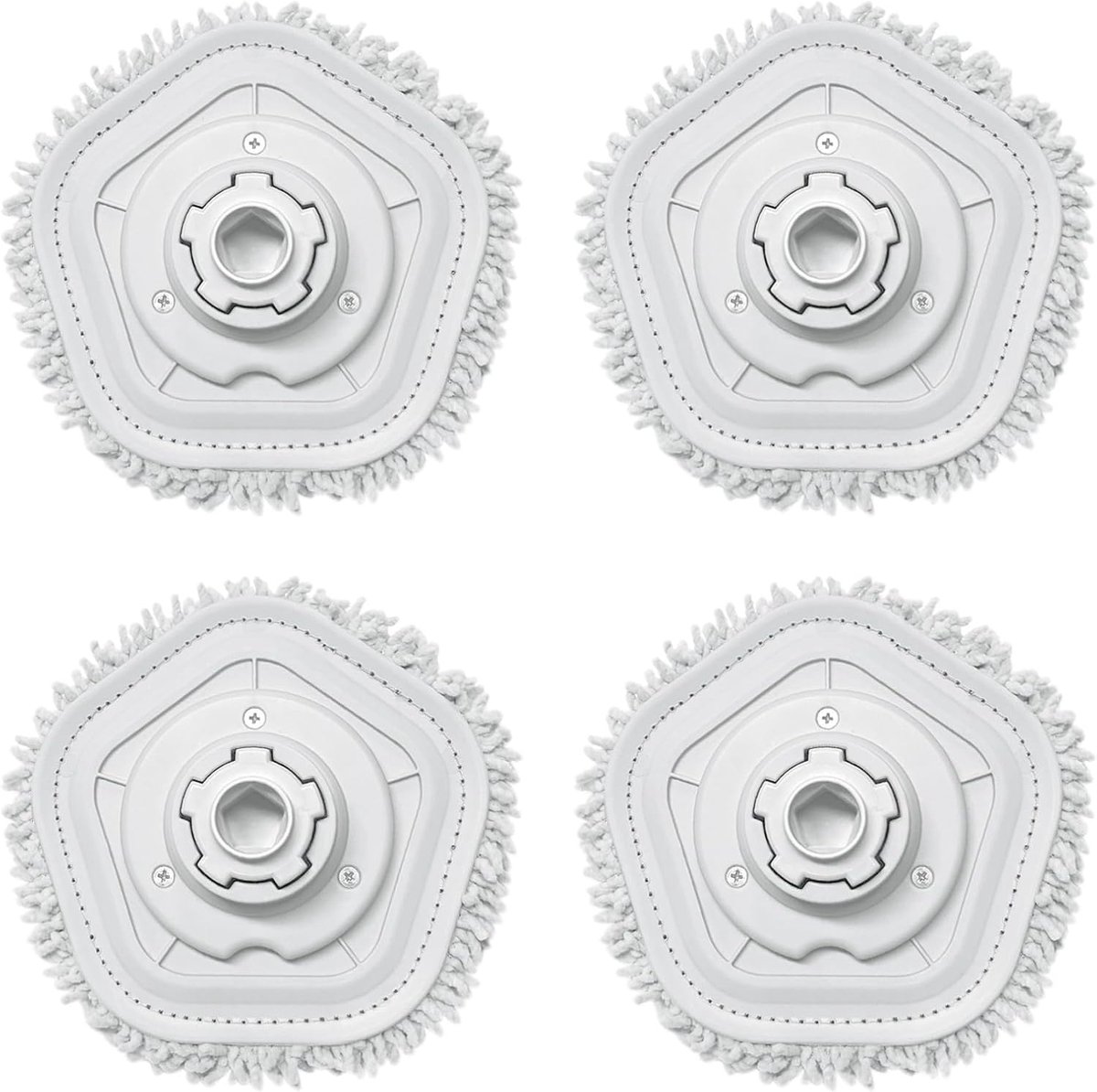 4 stuks reservekoppen voor Xiaomi Dreame W10/W10 Pro, reinigingsdweilrobot voor Dreame W10/W10 Pro, reservedweildoek, hoge water en vuilopname, wisserbodem voor alle vloertypes