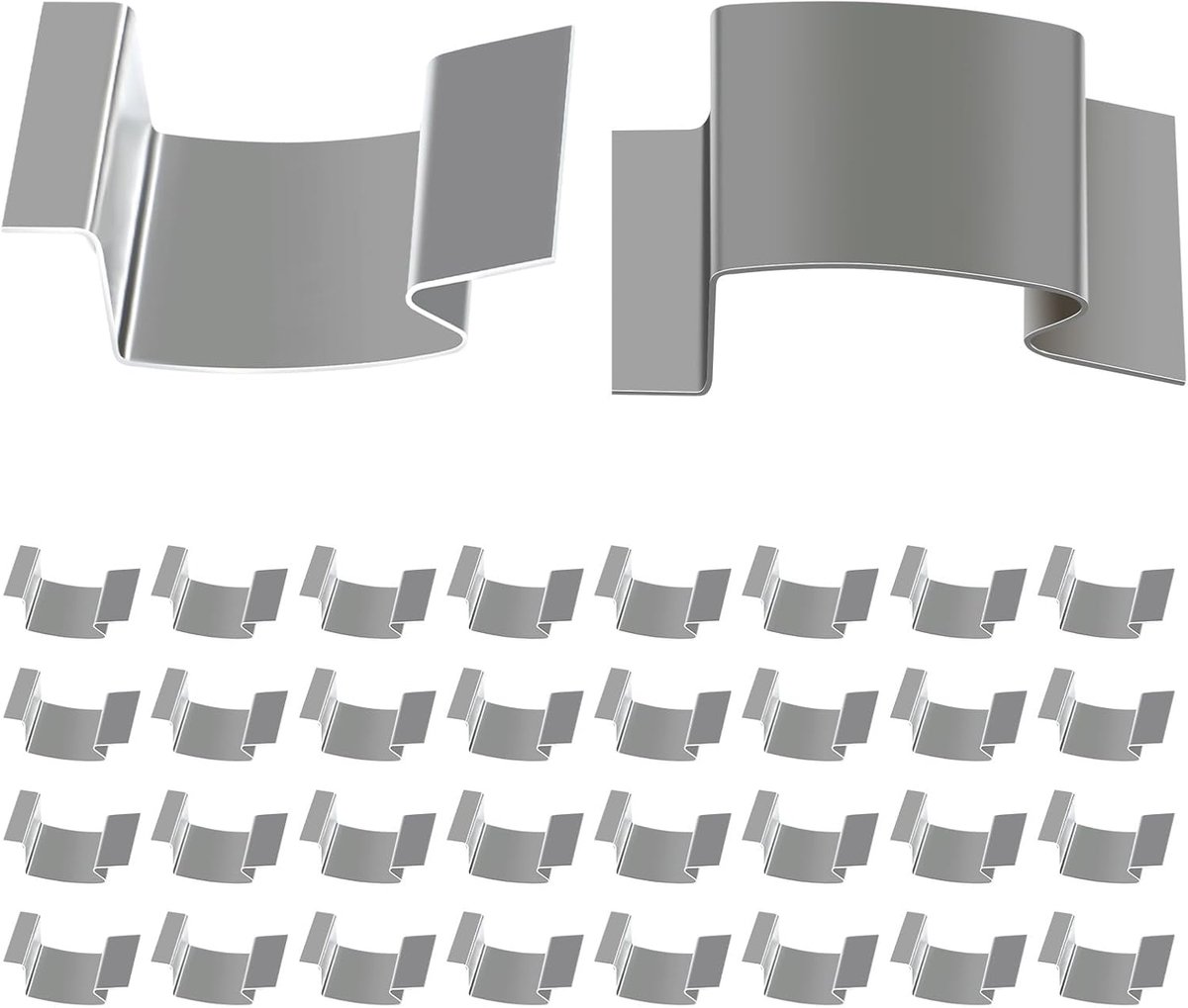 Glass Clips 50 stks voor Home Tuin Kas Glass'G' Clips Gemaakt van Roestvrij Staal Een Essentieel Accessoire voor uw Reparaties
