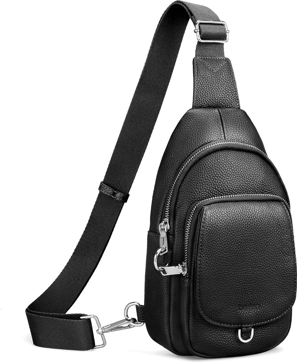 Befen Anti Diefstal Lederen Sling Bag voor Vrouwen RFID Kleine Crossbody Tas Borst Tas Lederen Fanny Packs voor Reizen