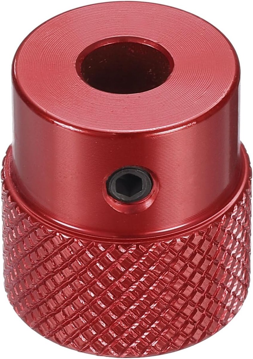 Aluminiumlegering handwiel 20 mm OD 8 mm boring aluminium freesmachine handvat machieedschap handwiel met sleutel en 2 stuks schroeven voor freesmachine draaimachine, rood