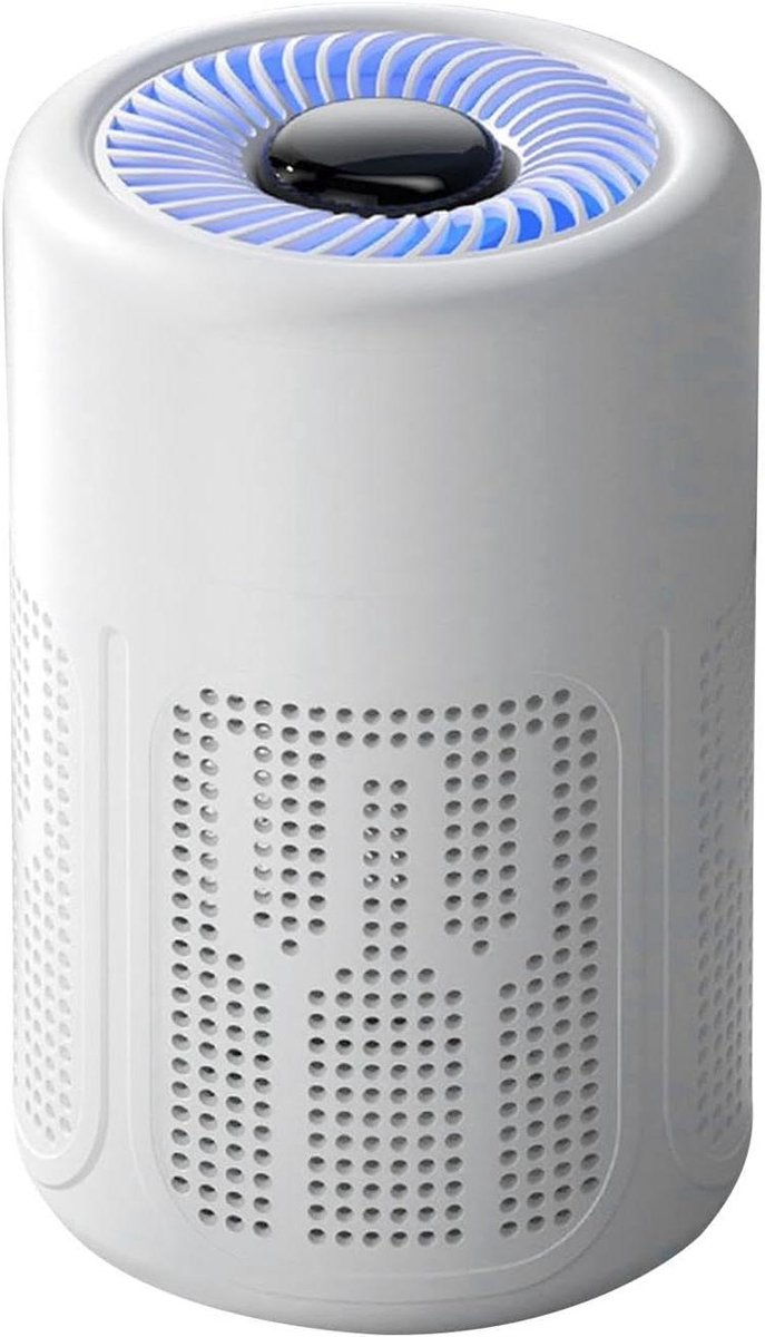 Luchtcirculator Ventilator - Luchtverfrisser Bureauventilator - Frisse Lucht Creëren - Meerlaags Filtersysteem - 14.4 cm - Meerkleurig