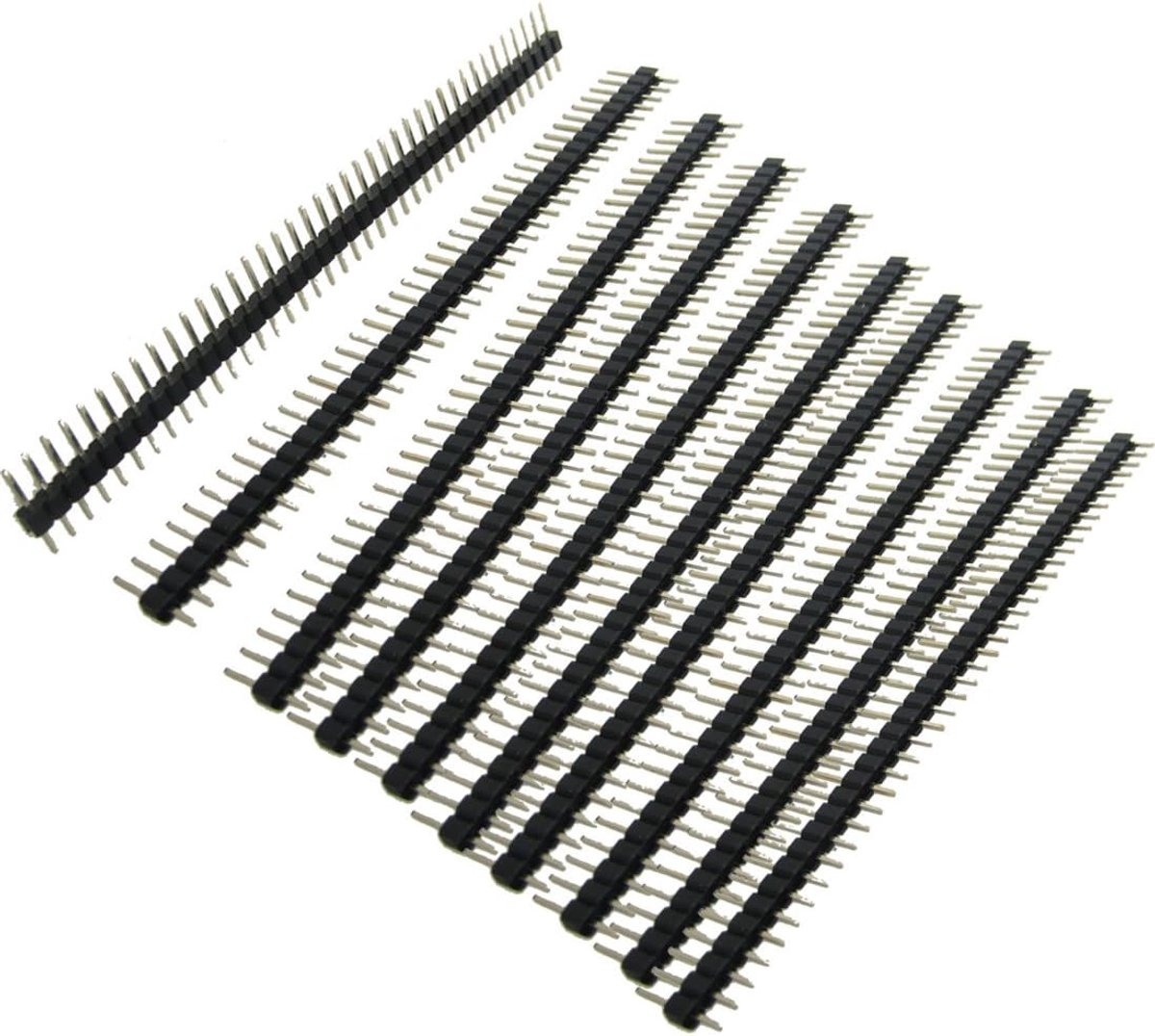 10 Stks 1x40 Pin 2.0mm Pitch Enkele rij PCB Headers