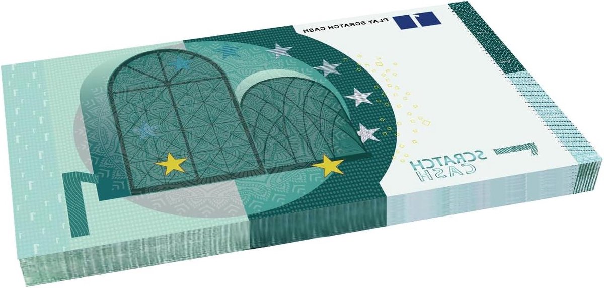 Speelgeld Euro Bankbiljetten - Nep Geld Speelgoed - Cadeau Decoratie - Dubbelzijdig Bedrukt - 100 stuks - Groen