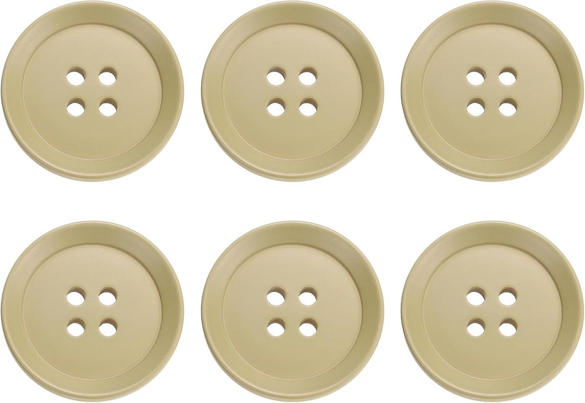 Knopen, 30 mm 4 gaten harsknopen om aan te naaien, knutselknopen, ronde reserveknopen voor naaien, mantel, overhemden, kleding, doe-het-zelf handwerk, decoratie