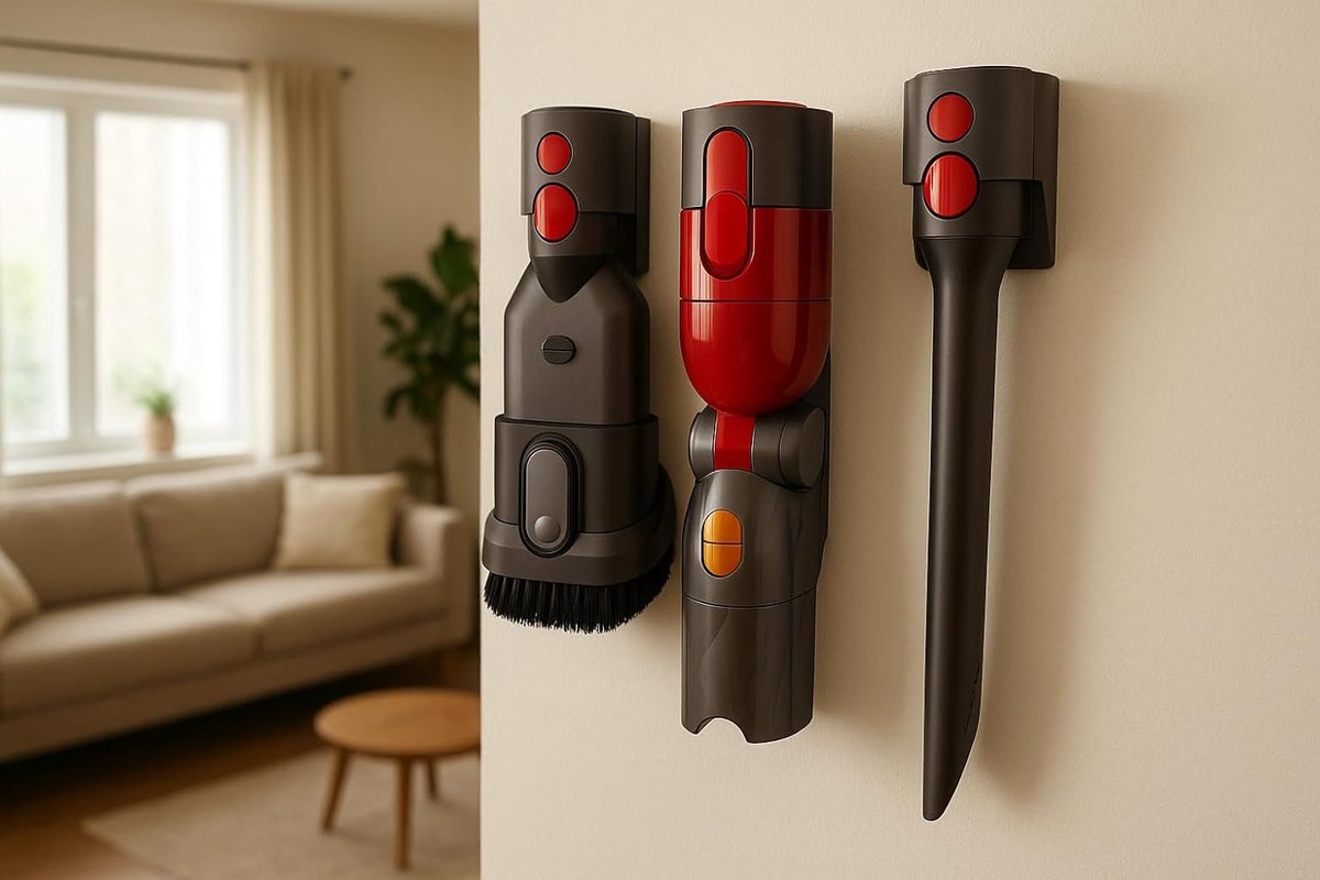 Set van 3 accessoires, wandhouder, accessoirehouder, compatibel met Dyson V15, V11, V10, V8, V7 stofzuiger, opzethouder, organizer