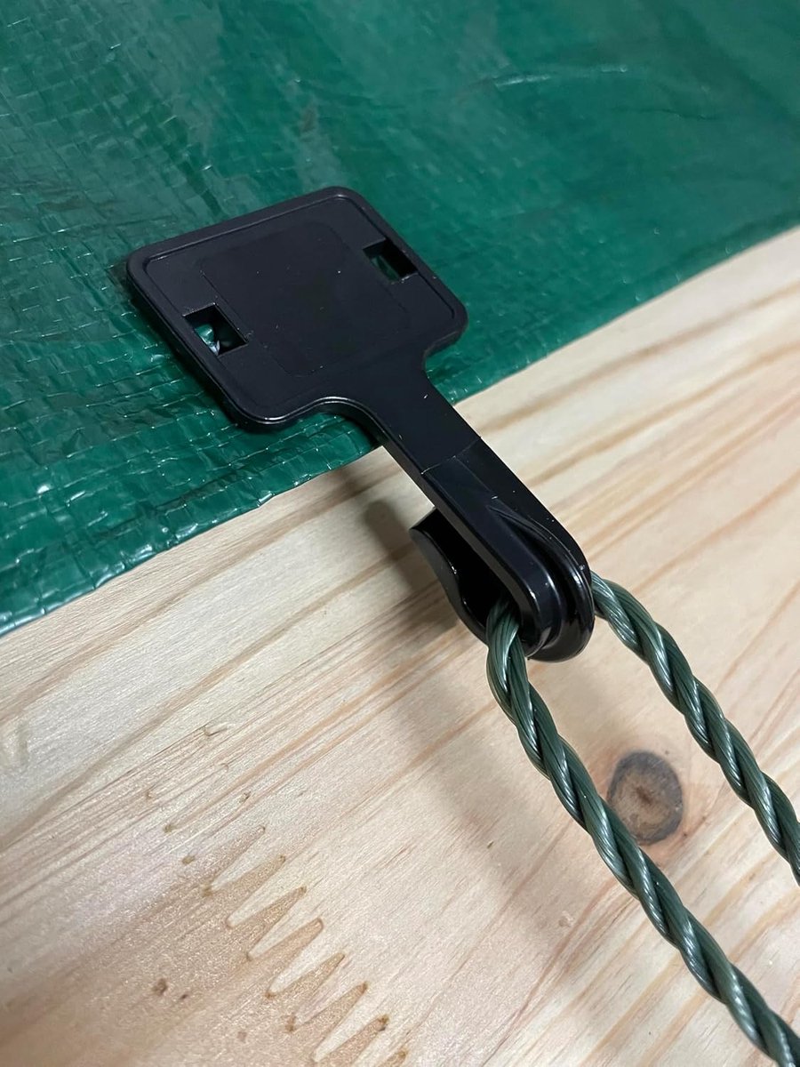 Clips voor autodeksels, schaduwnetten, sportnetten, campingluifels. | Behandeld tegen UV, set van 6.