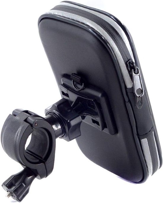 Reflecterende Steun voor Fietsstuur en Draaibare Waterdichte Motorfiets 360º voor GONEX NEX 5 (2020) - Zwart — afbeelding 5