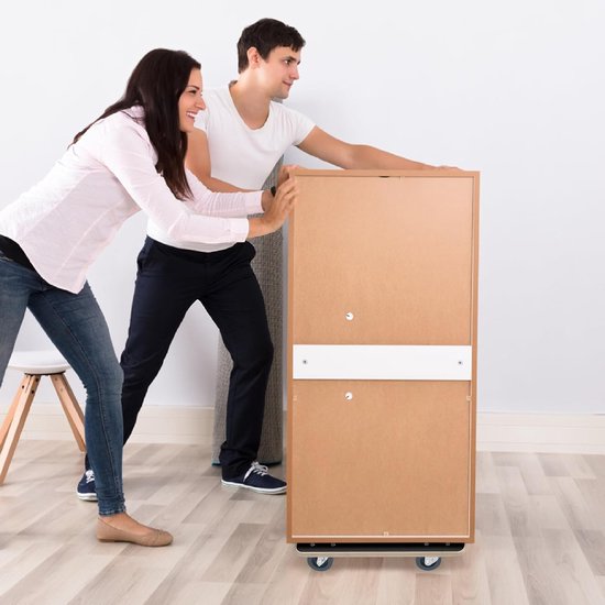 2 x rolplank, transportroller, 60 x 40 cm, meubelrollers, rolplanken, transport met rem, transporthulp, verhuizing, meubeltransport, tot 200 kg draagvermogen — afbeelding 3