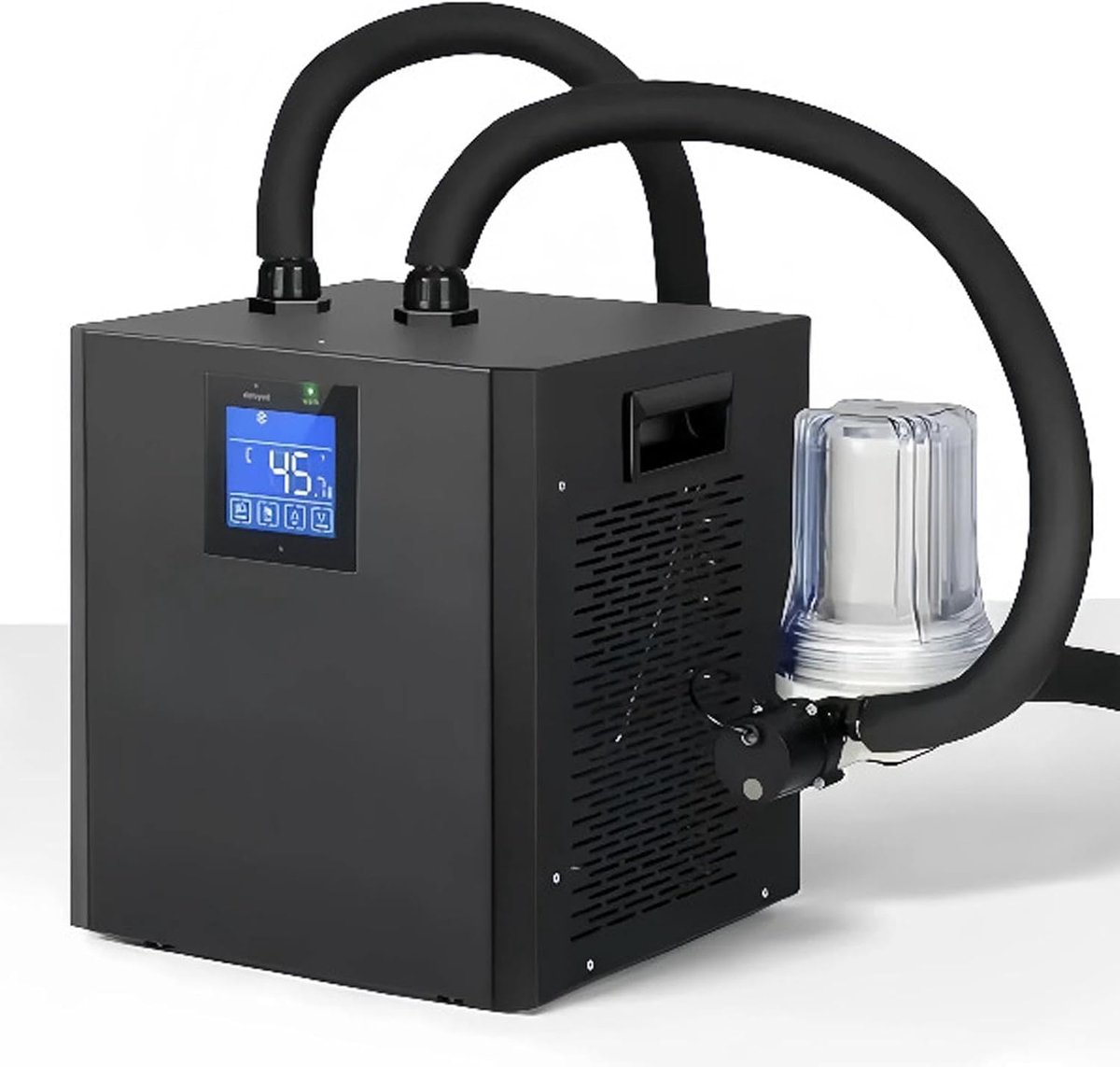 1/3 Pk Badkuip Water Chiller met LCD -aanraakscherm Afstandsbediening, Snelle Koeling Lage Geluidstemperatuur Verstelbaar Koelsysteem voor Bad Ijsbad Koelsysteem (EU -plug 220V)