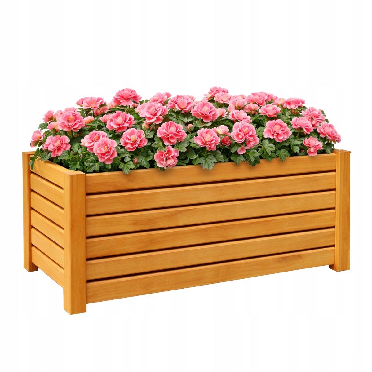 Houten bloempot voor tuin, balkon en terras - 60x38x30 cm