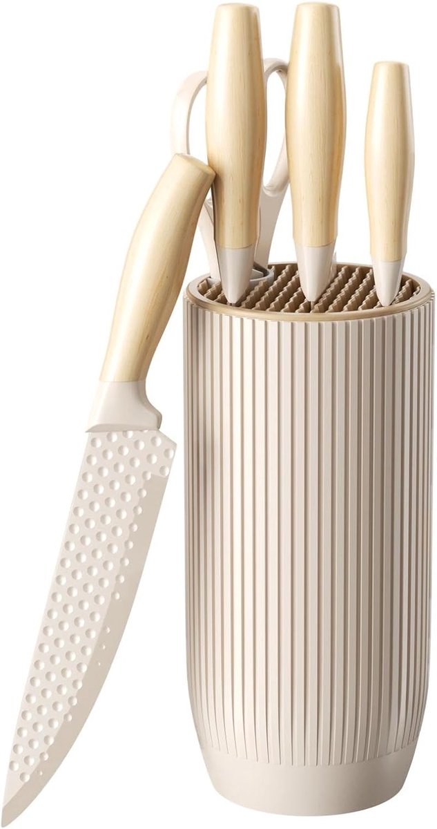 6-kruidenmessen set - roestvrij staal - ergonomisch handvat - ideaal voor de keuken - ShopVlot