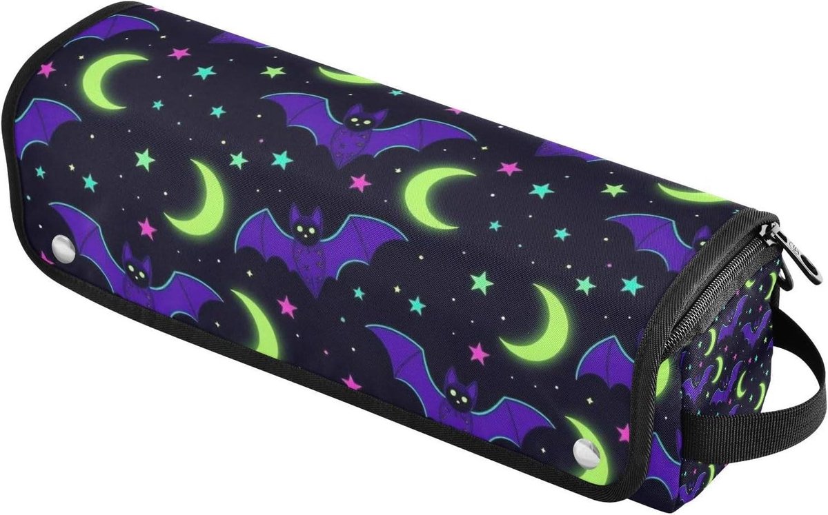 Haarstyling Organizer Tas - Reis Etui Haar Accessoires - Haar Styling Opbergen - Hittebestendige Mat - 37 cm - Paars