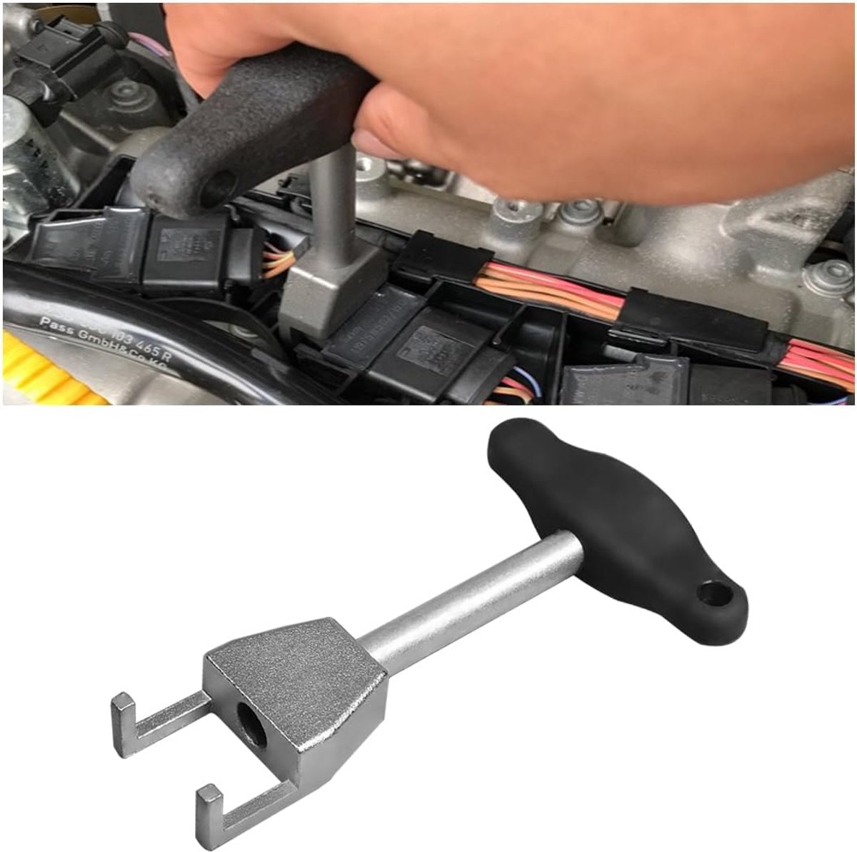 SnelShoppen - Auto Ontstekingsspoel Trekker Verwijder Tool, Universele Hoogwaardige Metaal Ontstekingsspoel Trekker, Ergonomisch Ontwerp, Duurzaam en