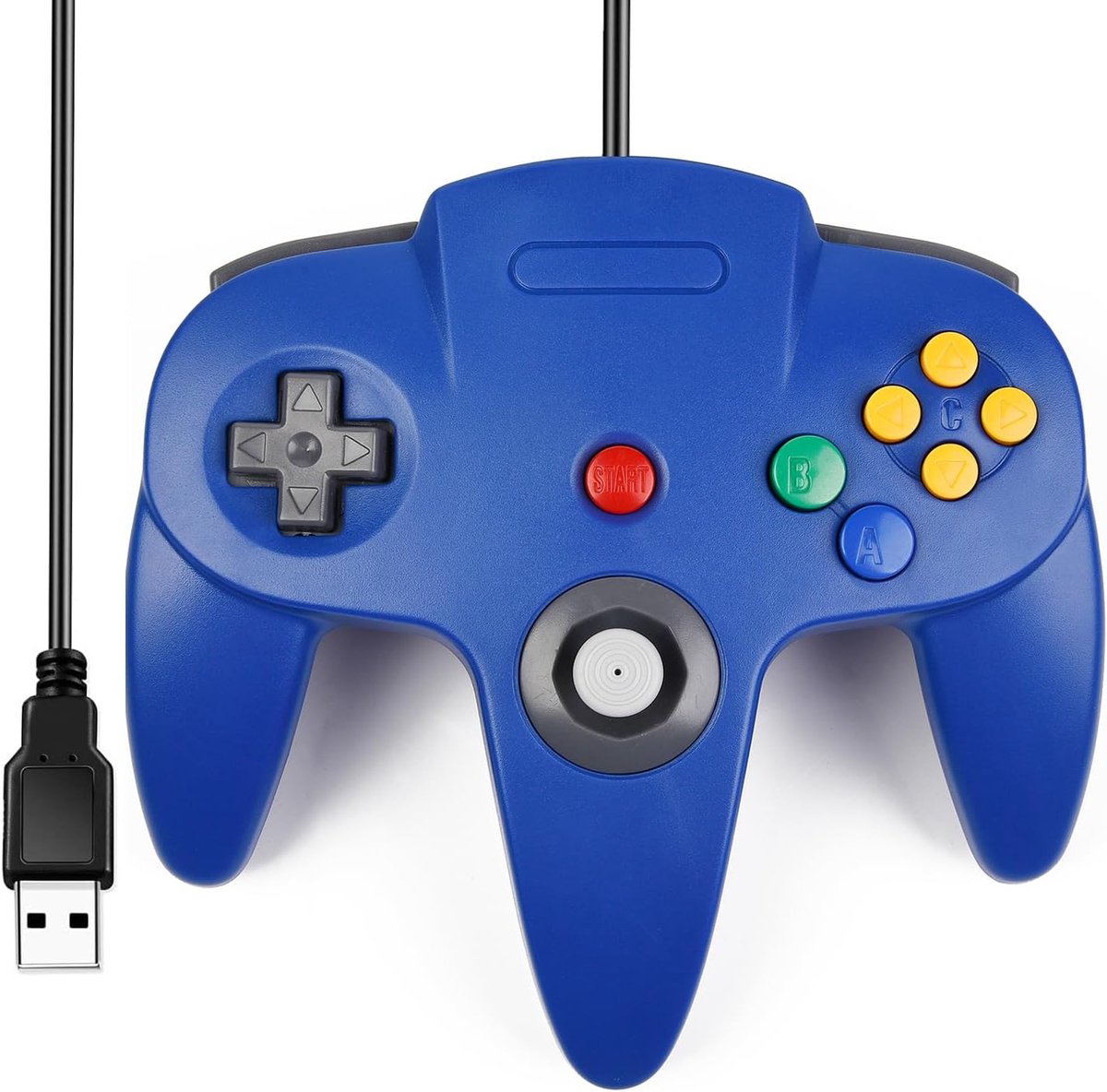 USB-controller voor N64-games - 1.8m kabel - compatibel met PC, MAC, Linux - plug & play - ShopVlot