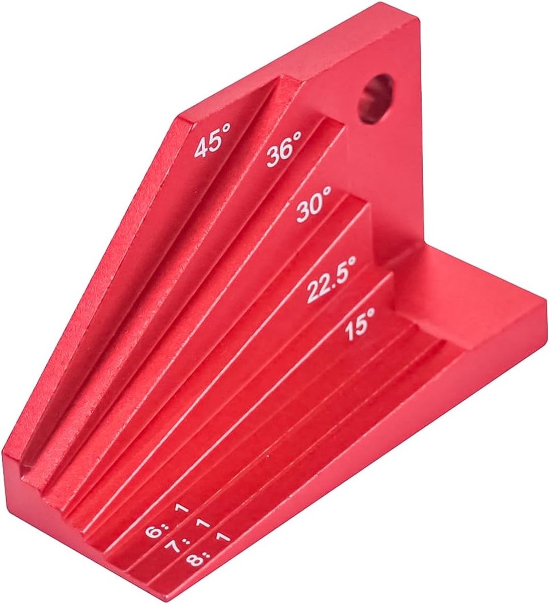 Hoekmeter aluminium - verstelbare gradenboog - nauwkeurige metingen - ideaal voor houtbewerking - ShopVlot