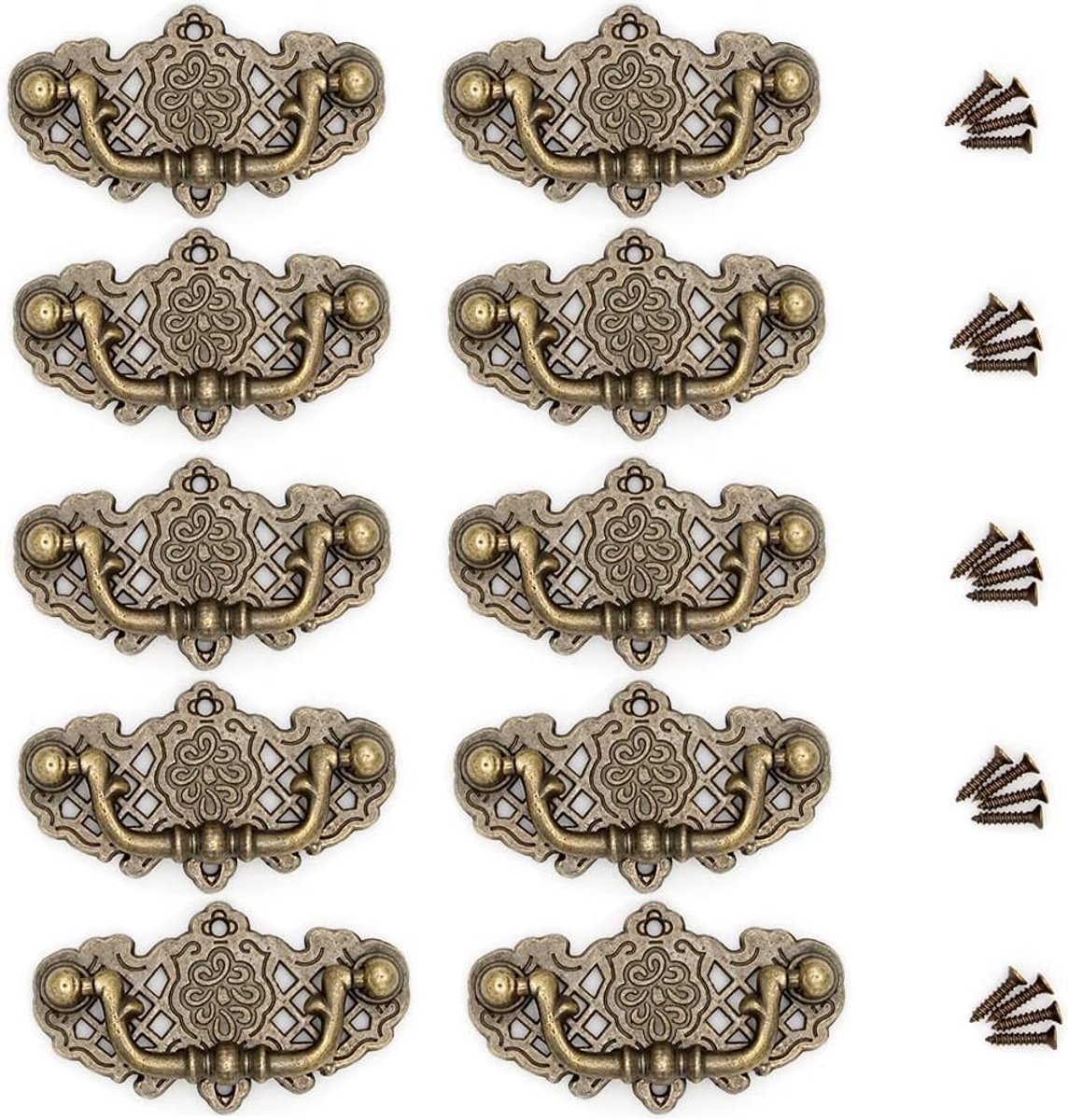 Decoratieve Knop Handle - Retro Victorian Stijl - Hoogwaardige Zinklegering - Perfect voor Meubels - ShopVlot
