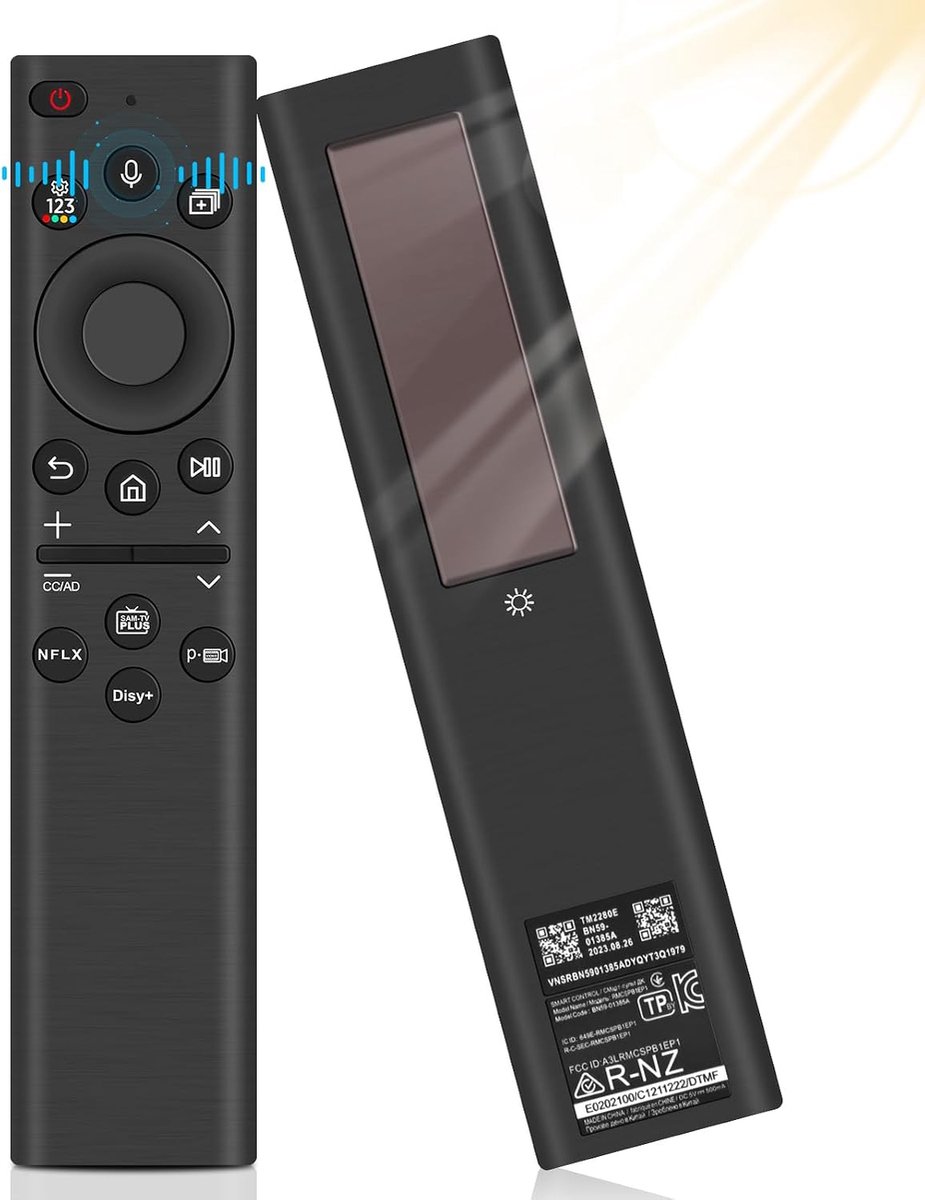 Vervangende afstandsbediening - spraakafstandsbediening - oplaadbaar via USB-C - geen lege batterijen - ShopVlot
