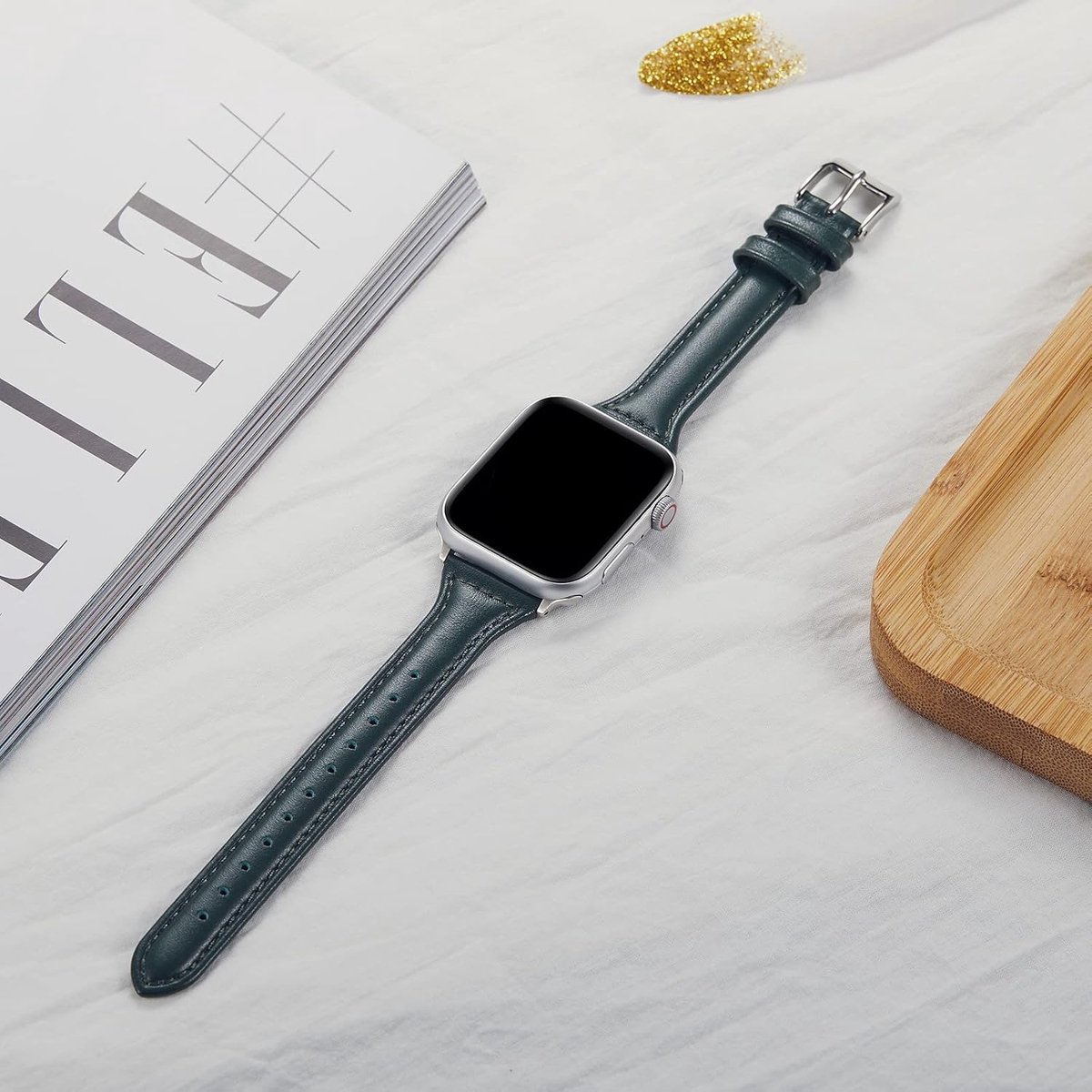 Leren Horlogeband 38-49 mm - Vervangband van Leer - RVS Sluiting - Stijlvolle upgrade voor Apple Watch - ShopVlot